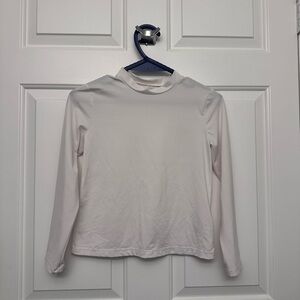Cat & Jack White Long Sleeve rash guard 10/12